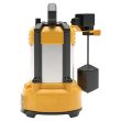 DEWALT 1-2 HP SUMP PUMP-STAINLESS STEEL CAST IRON ALUMINUM-SUBMERSIBLE-AUTOMATIC-VERTICAL SWITCH