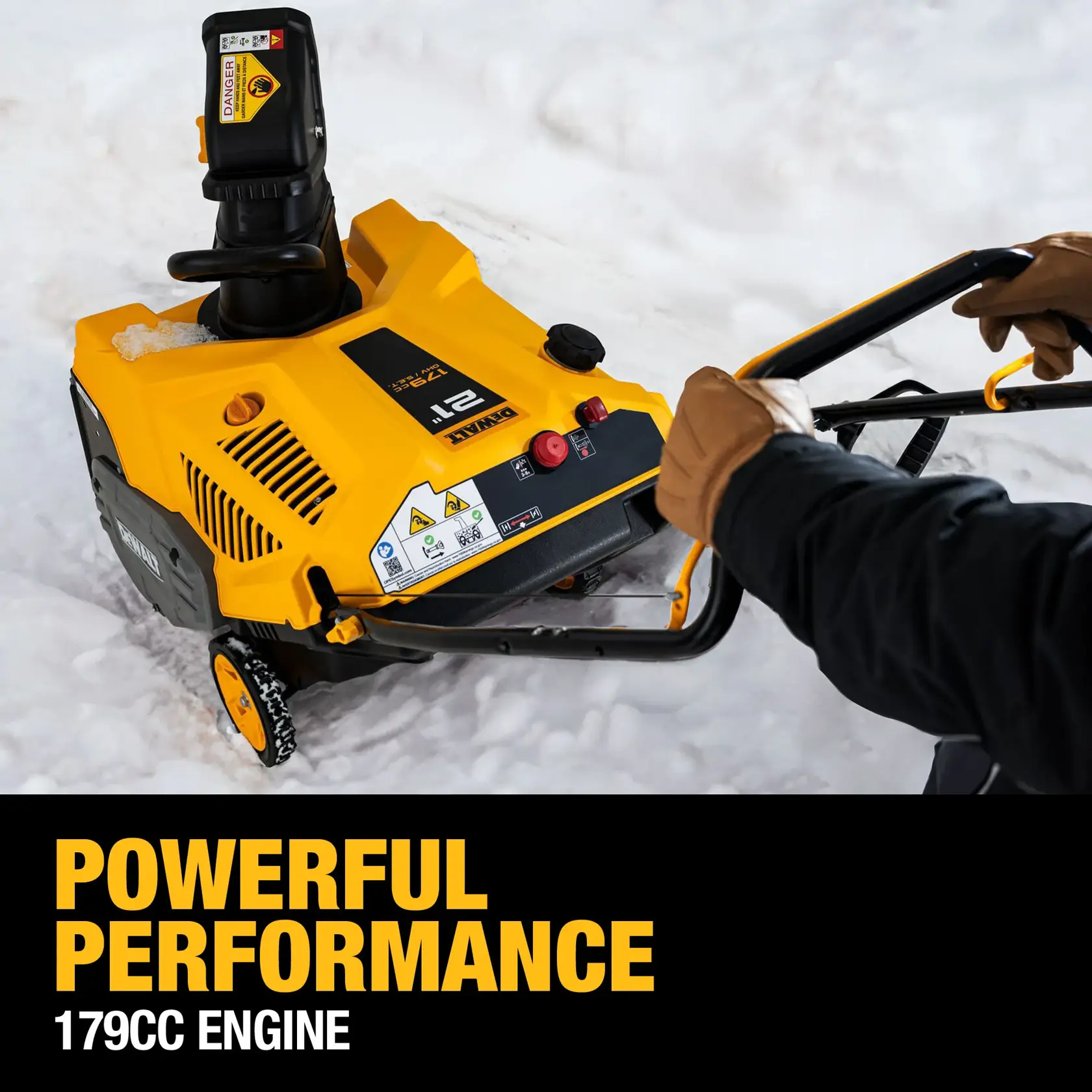 DEWALT® 21-in. 179cc Single Stage Auger-Propelled Snow Blower