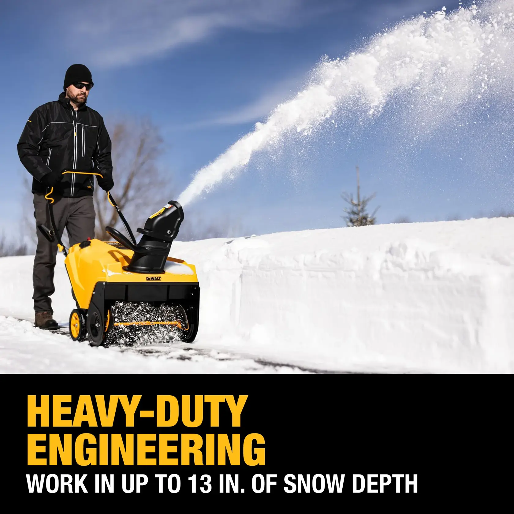 DEWALT® 21-in. 179cc Single Stage Auger-Propelled Snow Blower