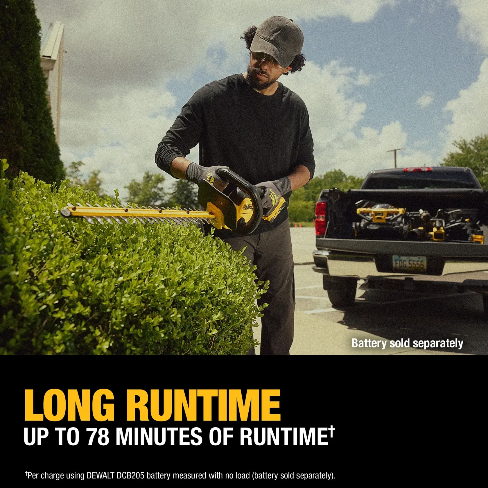 DEWALT® 20V MAX* 22-in. Cordless hedge trimmer (tool only)